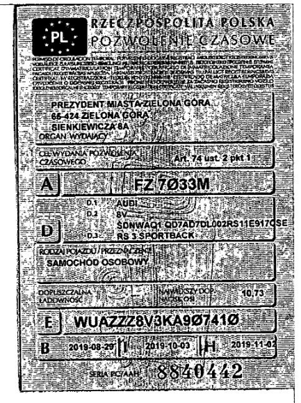 Zdjęcie przedmiotu: Audi Rs3 Sportback Quattro 2.5 TFSI S tronic