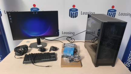 Zdjęcie przedmiotu: Zestaw komputerowy: Komputer stacjonarny Intel Core i5-12400F, RTX 5060, 32GB, 2TB M2, WIN 11 Pro + Monitor LED 27" AOC 27G4X + Słuchawki + Klawiatura  + Myszka 