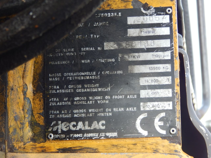 Zdjęcie przedmiotu: KOPARKA KOŁOWA MECALAC