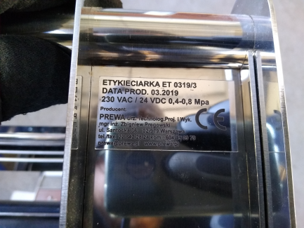 Zdjęcie przedmiotu: PREWA ET labeller