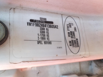 Zdjęcie przedmiotu: Opel Movano CDTI Euro 4 2463ccm - 100HP 3,3t 06-10