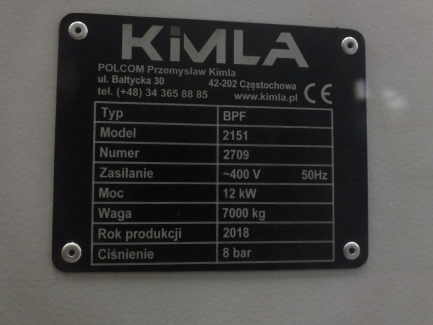 Zdjęcie przedmiotu: KIMLA BPF 2151 CNC gantry plotter