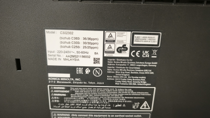 Zdjęcie przedmiotu: Багатофункціональний пристрій KONICA MINOLTA BIZHUB C250i