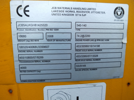 Zdjęcie przedmiotu: Ładowarka teleskopowa JCB 540-140