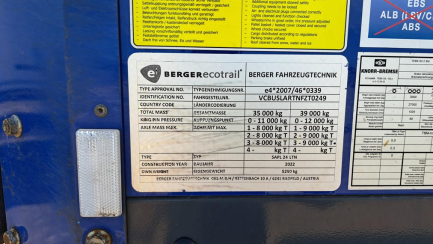 Zdjęcie przedmiotu: BERGER SAPL 24 Dropside
