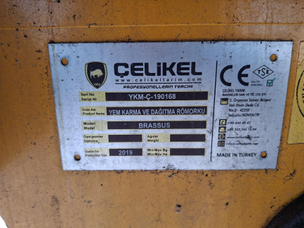 Zdjęcie przedmiotu: CELIKEL BRASSUS H12 horizontal mixer wagon