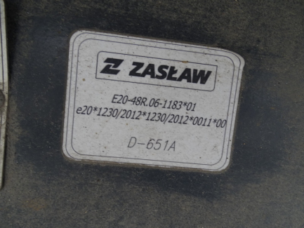 Zdjęcie przedmiotu: ZASŁAW D-651A platform semitrailer