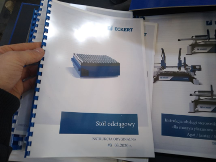 Zdjęcie przedmiotu: Automatic oxygen-plasma cutting machine Eckert Szafir