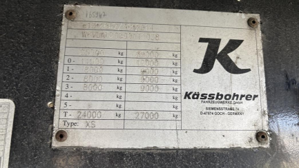 Zdjęcie przedmiotu: KASSBROHRER XS Mega 39.0t