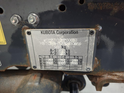 Zdjęcie przedmiotu: Miniciągnik KUBOTA BX-231 Declaration of loss of registration certificate