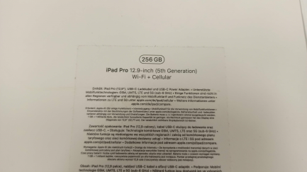 Zdjęcie przedmiotu: Apple iPad Pro 12.9'' 256GB Wi-Fi + Cellular tablet (silver) - new model [Manufacturer's code: MHR73FD/A]