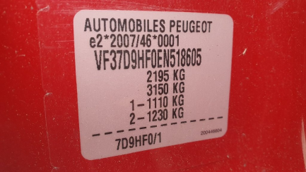 Zdjęcie przedmiotu: Peugeot Partner 1.6 HDi Euro 5 1560ccm - 90HP L1 Active