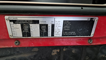 Zdjęcie przedmiotu: SCANIA G450 SCR E6 19.0t LA 4x2 HNA