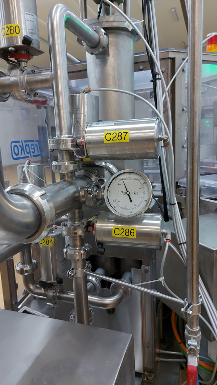 Zdjęcie przedmiotu: Automatic machine for packing butter into TREPKO 822 cubes and collective packing cubes into boxes TREPKO 710