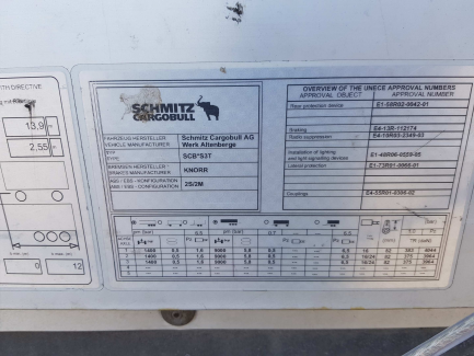 Zdjęcie przedmiotu: SCHMITZ CARGOBULL SCB*S3T Curtain semitrailer