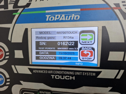 Zdjęcie przedmiotu: Станція обслуговування кондиціонерів TOPAUTO RR700