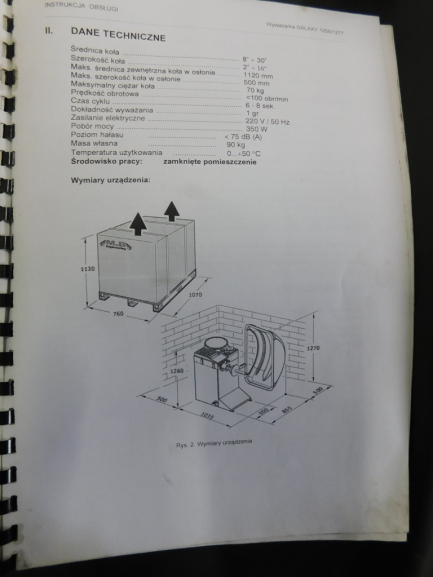 Zdjęcie przedmiotu: Werther International SpA WB277 wheel balancer