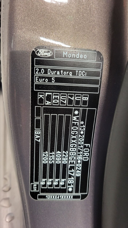 Zdjęcie przedmiotu: Ford Mondeo Kombi 2.0 TDCi Trend