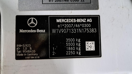 Zdjęcie przedmiotu: MERCEDES-BENZ/IGLOPOL SPRINTER E6 3.5t