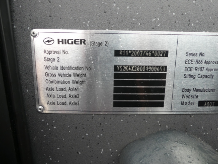 Zdjęcie przedmiotu: HIGER SCANIA TOURING HD