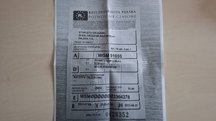 Zdjęcie przedmiotu: SCHMITZ SCB*S3T 35.0t Skrzyniowa Oświadczenie o utracie DR