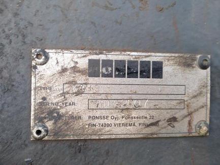 Zdjęcie przedmiotu: PONSSE WISENT forwarder with PONSSE K70 + S crane