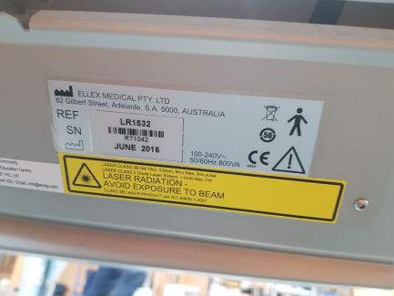 Zdjęcie przedmiotu: Medical laser Ellex 2RT LR1532