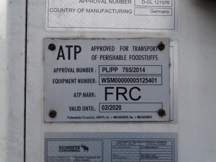 Zdjęcie przedmiotu: SCHMITZ CARGOBULL SCB*S3B Refrigerator