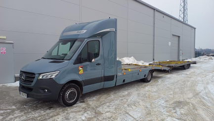 Mercedes-Benz 519 Sprinter CDI E6 6.5t Autotransporter Platform Body + KEGGER RACE 3.5t KG3R-35-85