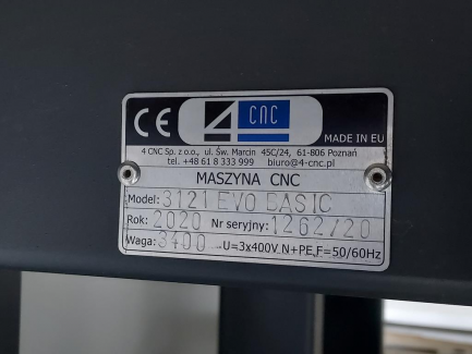 Zdjęcie przedmiotu: Frezarka CNC INFOTEC 3121 EVO BASIC