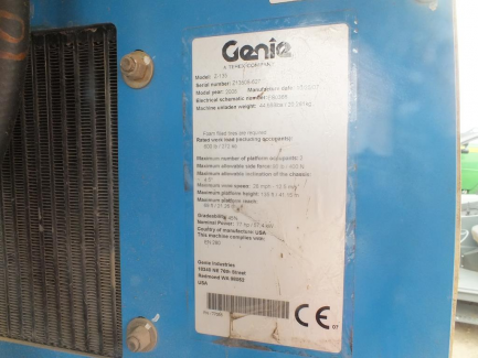 Zdjęcie przedmiotu: GENIE Z 135/70 articulated petrol platform