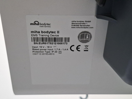 Zdjęcie przedmiotu: Urządzenie do elektrostymulacji mięśni MIHA BODYTEC II