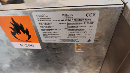 Zdjęcie przedmiotu: Szafa mroźnicza Bolarus model F700Inox R ICE