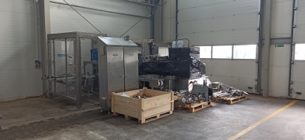 Zdjęcie przedmiotu: Automatic machine for packing butter into TREPKO 822 cubes and collective packing cubes into boxes TREPKO 710