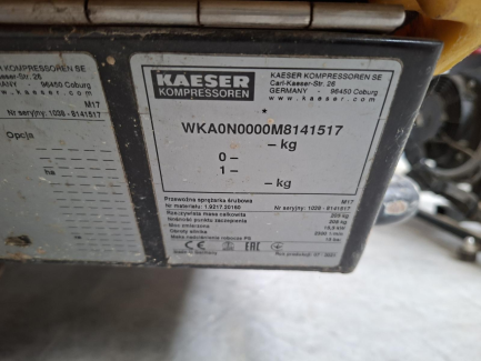 Zdjęcie przedmiotu: KAESER M17 Portable Screw Compressor