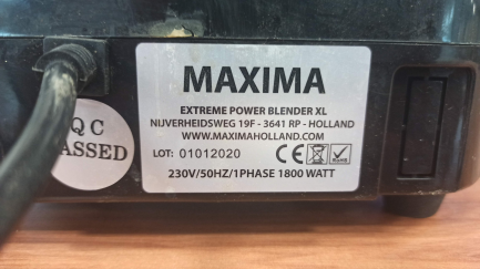 Zdjęcie przedmiotu: Extreme power blender XL | 2.5L | 1800W | 28,000 rpm MAXIMA