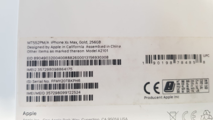 Zdjęcie przedmiotu: Apple iPhone XS Max 256GB smartphone