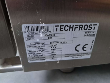 Zdjęcie przedmiotu: TECHFROST E20 shock chiller-freezer