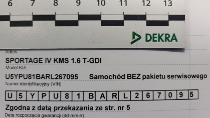 Zdjęcie przedmiotu: Kia Sportage 1.6 T-GDI M 2WD