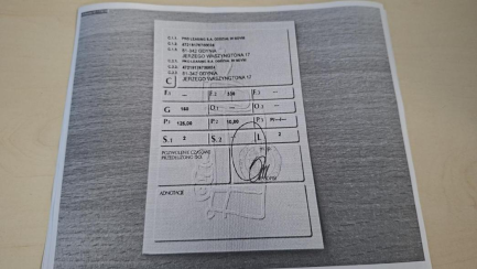 Zdjęcie przedmiotu: ZONTES ZT125U-1 Oświadczenie o utracie DR