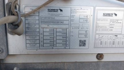 Zdjęcie przedmiotu: SCHMITZ SCS 24 35.0t