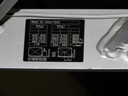 Zdjęcie przedmiotu: STILL FM-X 25 high forklift truck serial no. 511905F00130