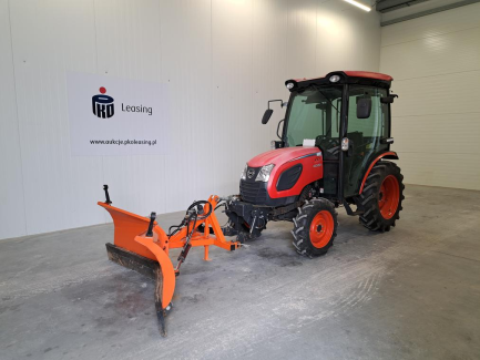AUKCJA PAKIETOWA Ciągnik rolniczy KIOTI CK4020C (Oświadczenie o utracie DR) + Pług składany lekki 1,82m + rozsiewacz nawozowo-wapniowy zawieszany ŚWITROL N021/1 