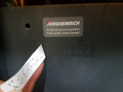 Zdjęcie przedmiotu: W&oacute;zek widłowy Jungheirich EJC214 115 535 DZ