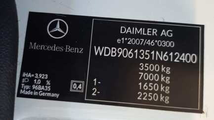 Zdjęcie przedmiotu: Mercedes-benz Sprinter E5 3.5t