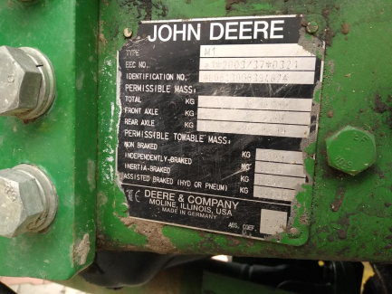 Zdjęcie przedmiotu: John Deere 6430 tractor + KNOCH I front loader