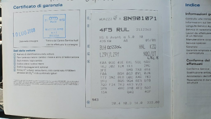 Zdjęcie przedmiotu: Audi Rs6 5.0 FSI Quattro Tiptr.