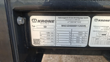 Zdjęcie przedmiotu: KRONE SDP Skrzyniowa