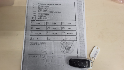 Zdjęcie przedmiotu: Audi A7 45 TFSI mHEV Quattro S tronic Declaration of loss of registration certificate