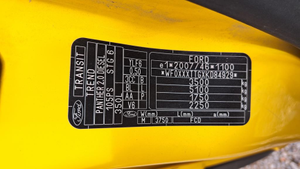 Zdjęcie przedmiotu: Ford Transit 2.0 TDCi E6 3.5t L3 Trend Oświadczenie o utracie DR